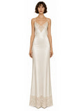 CAMILLE MAXI SLIP - ANTIQUE IVORY