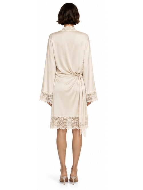 CECILE MIDI ROBE - ANTIQUE IVORY