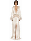 MARGARET MAXI ROBE - ANTIQUE IVORY